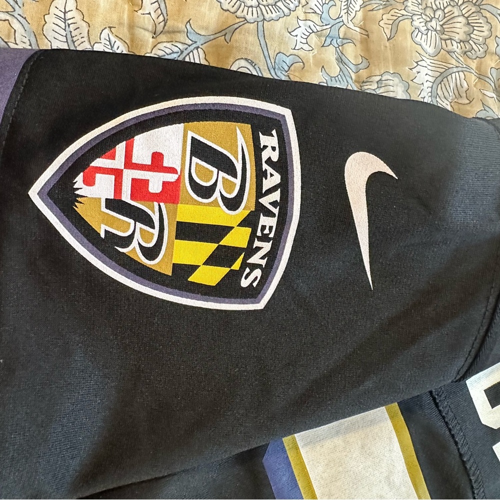 NFL Ravens Black and Gold Kids Jersey - Picture 4 of 6